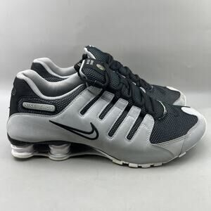 Nike Shox NZ Running Shoes Men Size 11.5 Gray Black Comfort Lace Up Low Sneakers